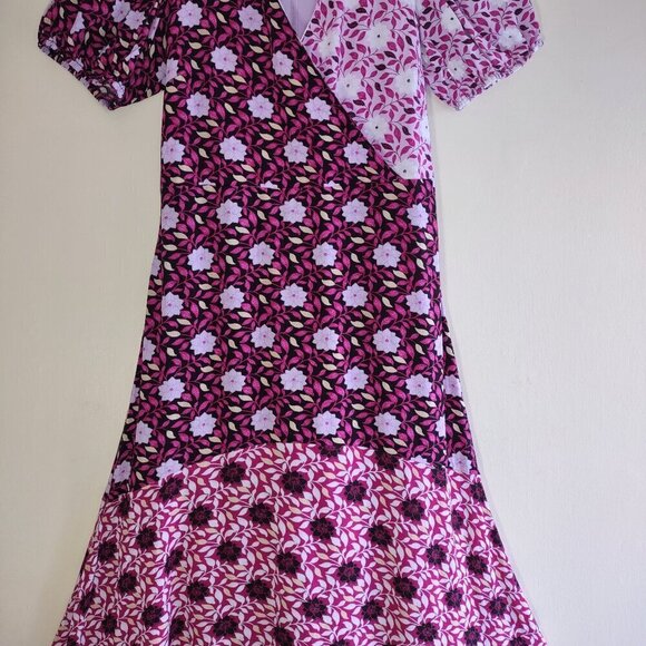 Ann Taylor Cottagecore Floral Midi Dress Grannycore Boho Garden Country Size 4 - Picture 5 of 10
